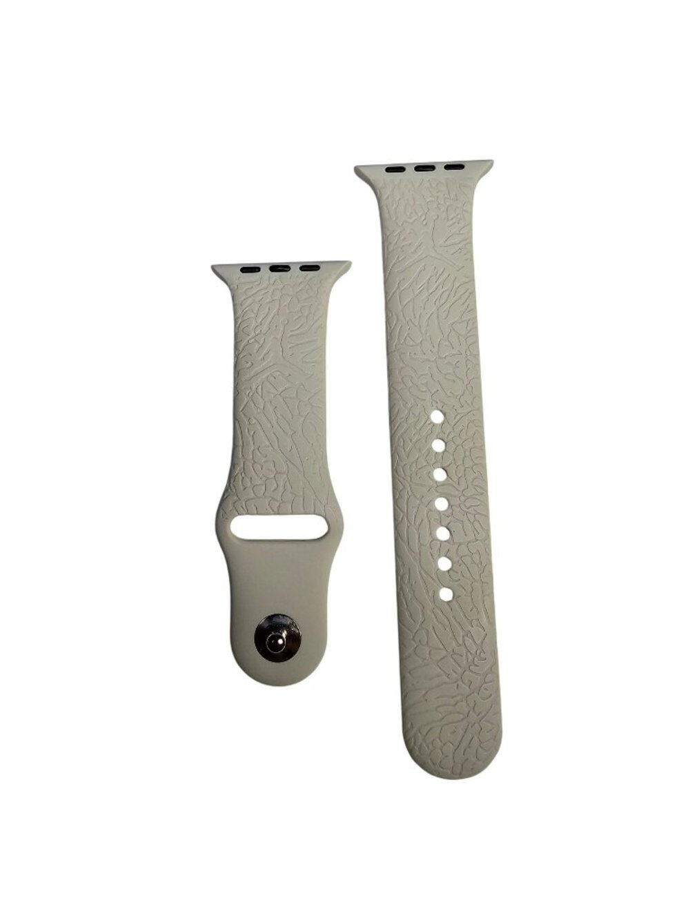 Air Jordan Apple Watch Textured Silicone Sport Band (42mm/44/46/49) Beige Tan